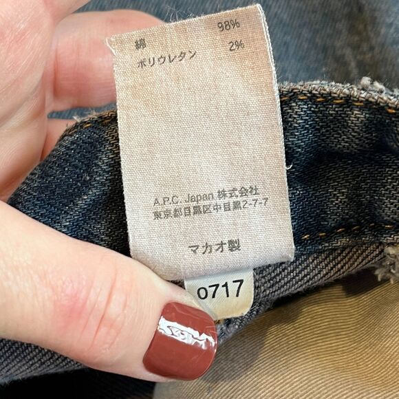 A.P.C. Jean Droit Jeans Japan Size 32 Raw Hem - Picture 6 of 6